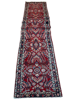 Orientteppich handgeknüpft Sarough Läufer 512x85 cm