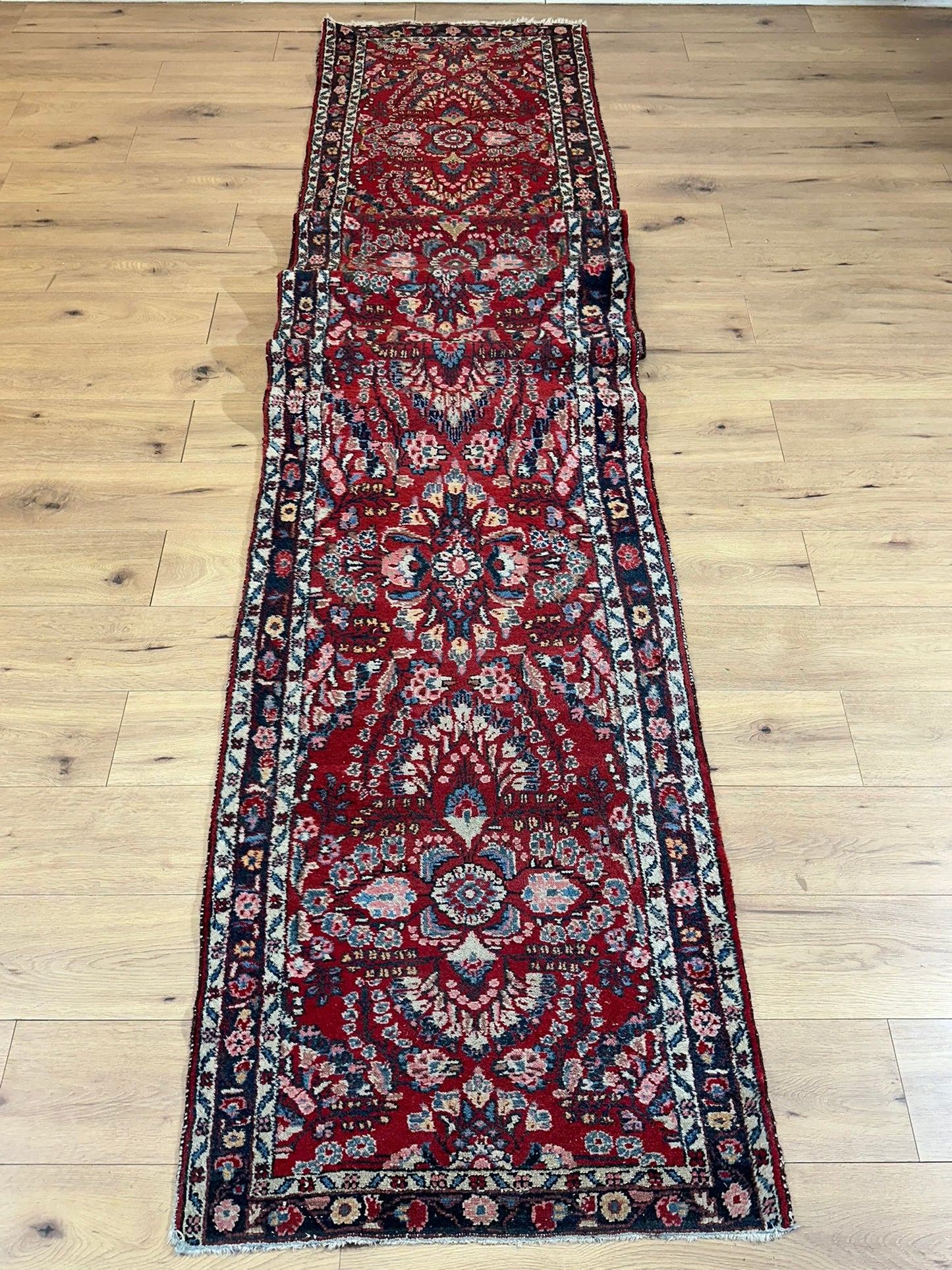 Orientteppich handgeknüpft Sarough Läufer 512x85 cm
