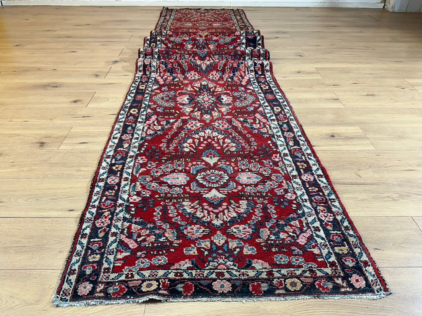 Orientteppich handgeknüpft Sarough Läufer 512x85 cm