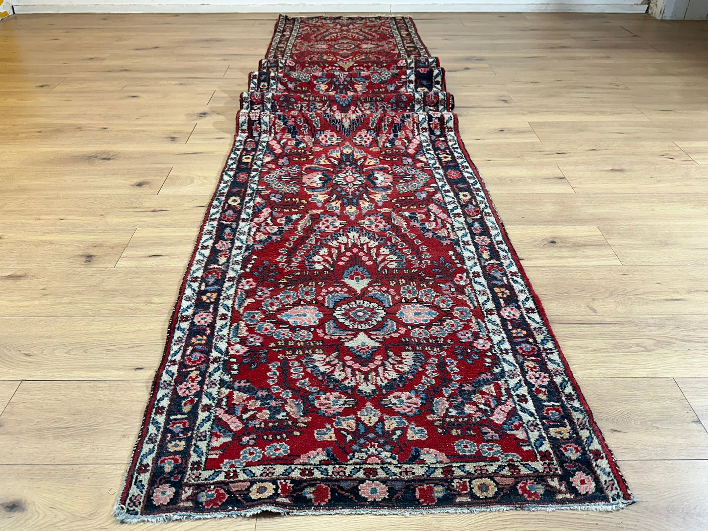 Orientteppich handgeknüpft Sarough Läufer 512x85 cm