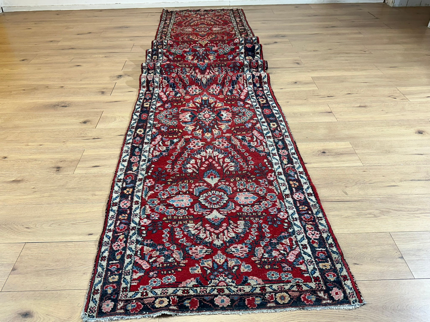 Orientteppich handgeknüpft Sarough Läufer 512x85 cm