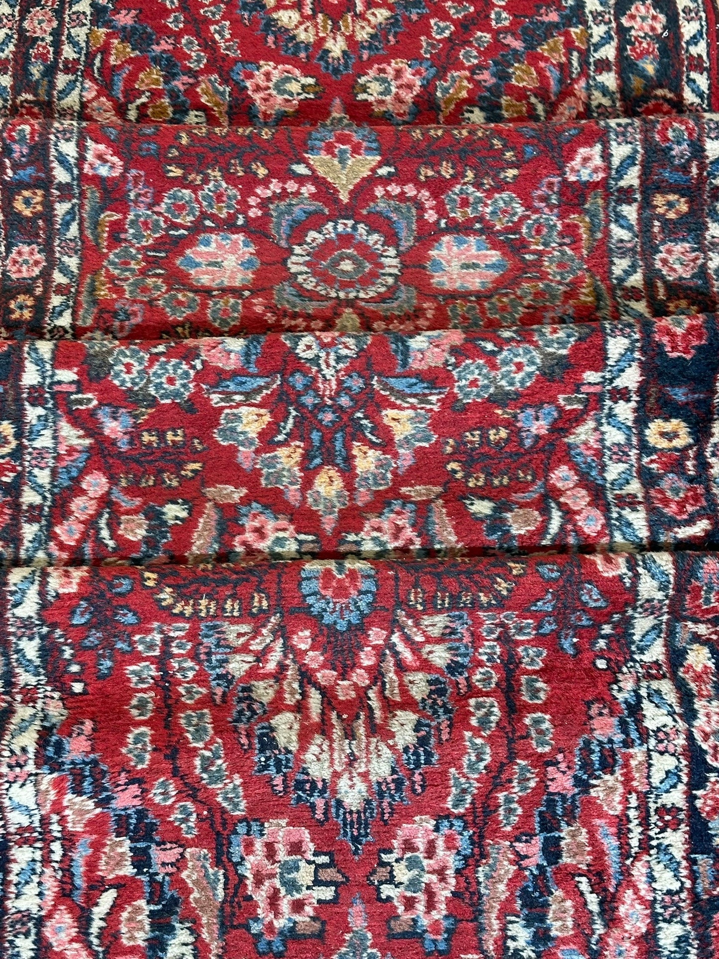 Orientteppich handgeknüpft Sarough Läufer 512x85 cm