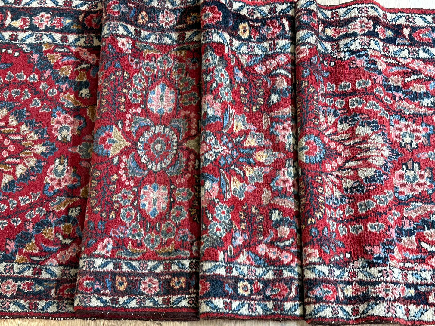 Orientteppich handgeknüpft Sarough Läufer 512x85 cm