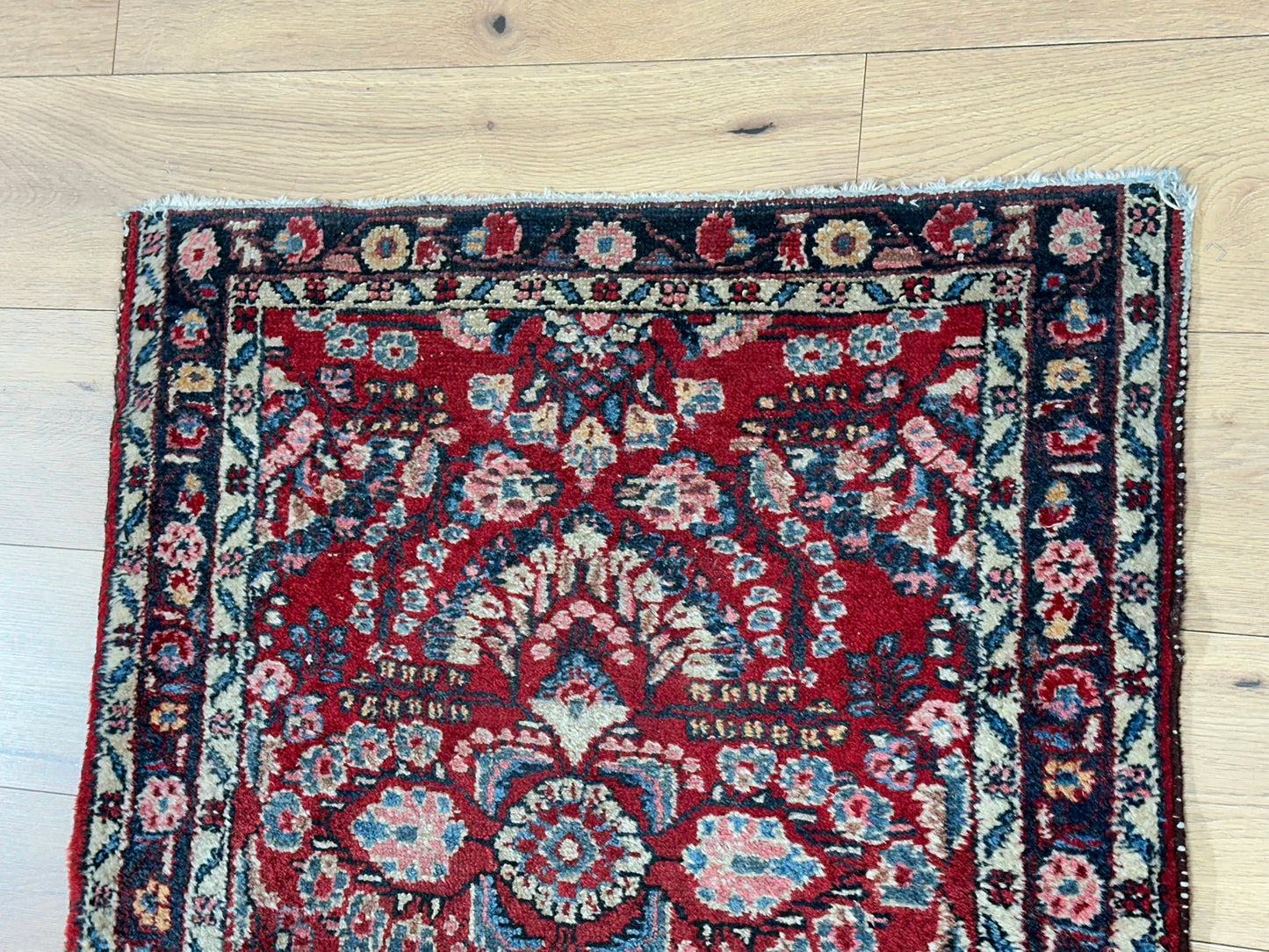 Orientteppich handgeknüpft Sarough Läufer 512x85 cm