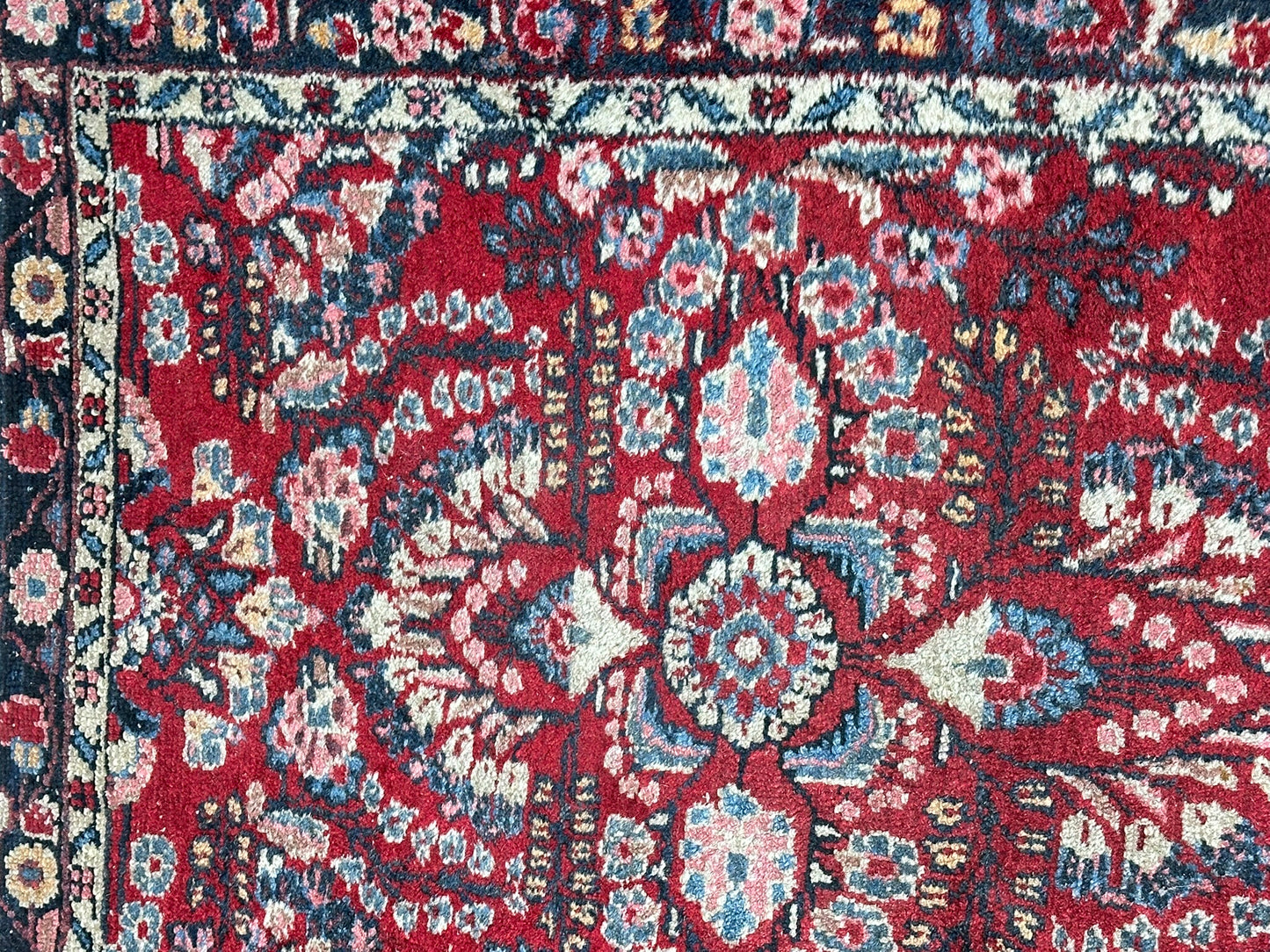 Orientteppich handgeknüpft Sarough Läufer 512x85 cm