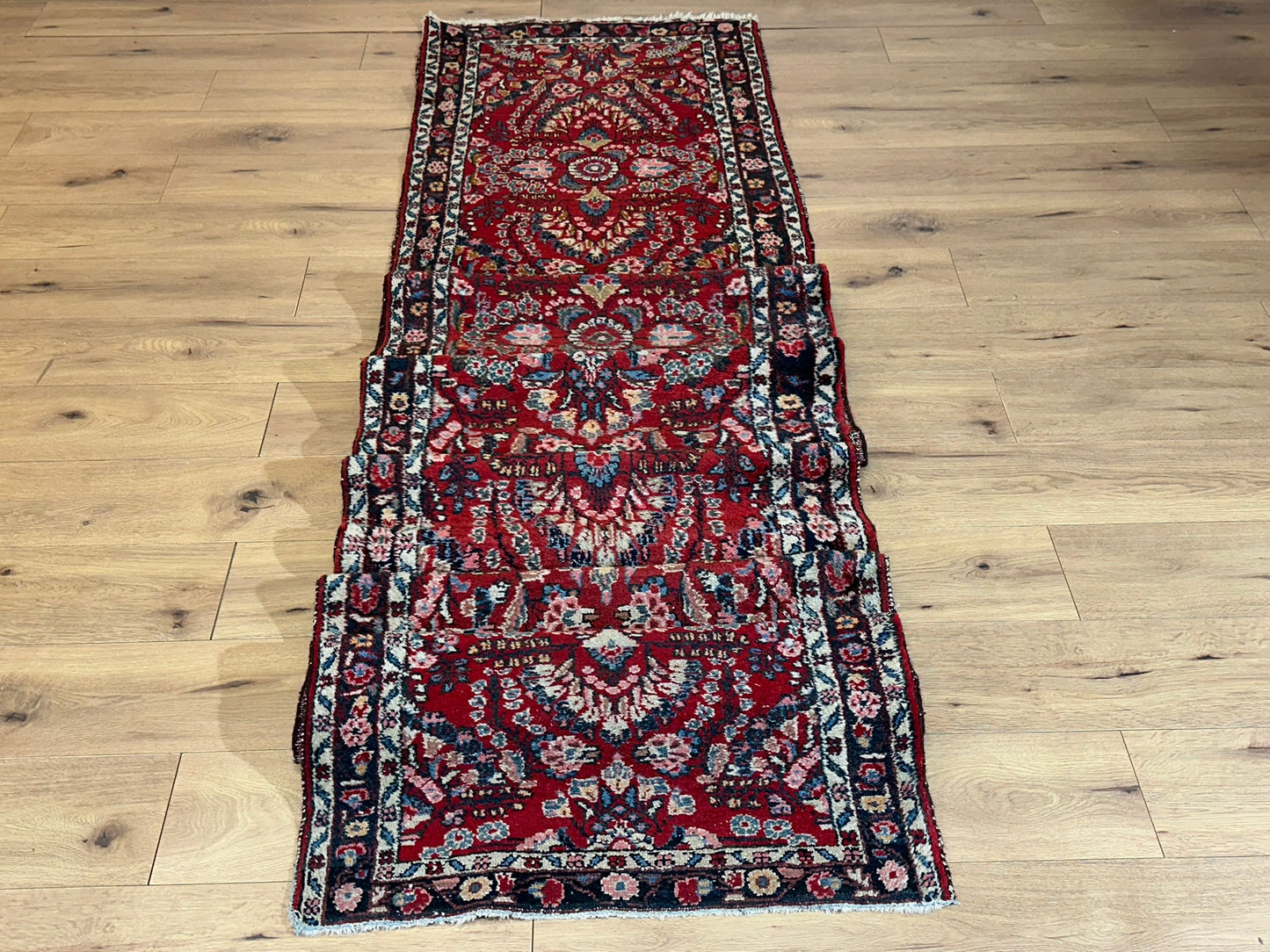 Orientteppich handgeknüpft Sarough Läufer 512x85 cm
