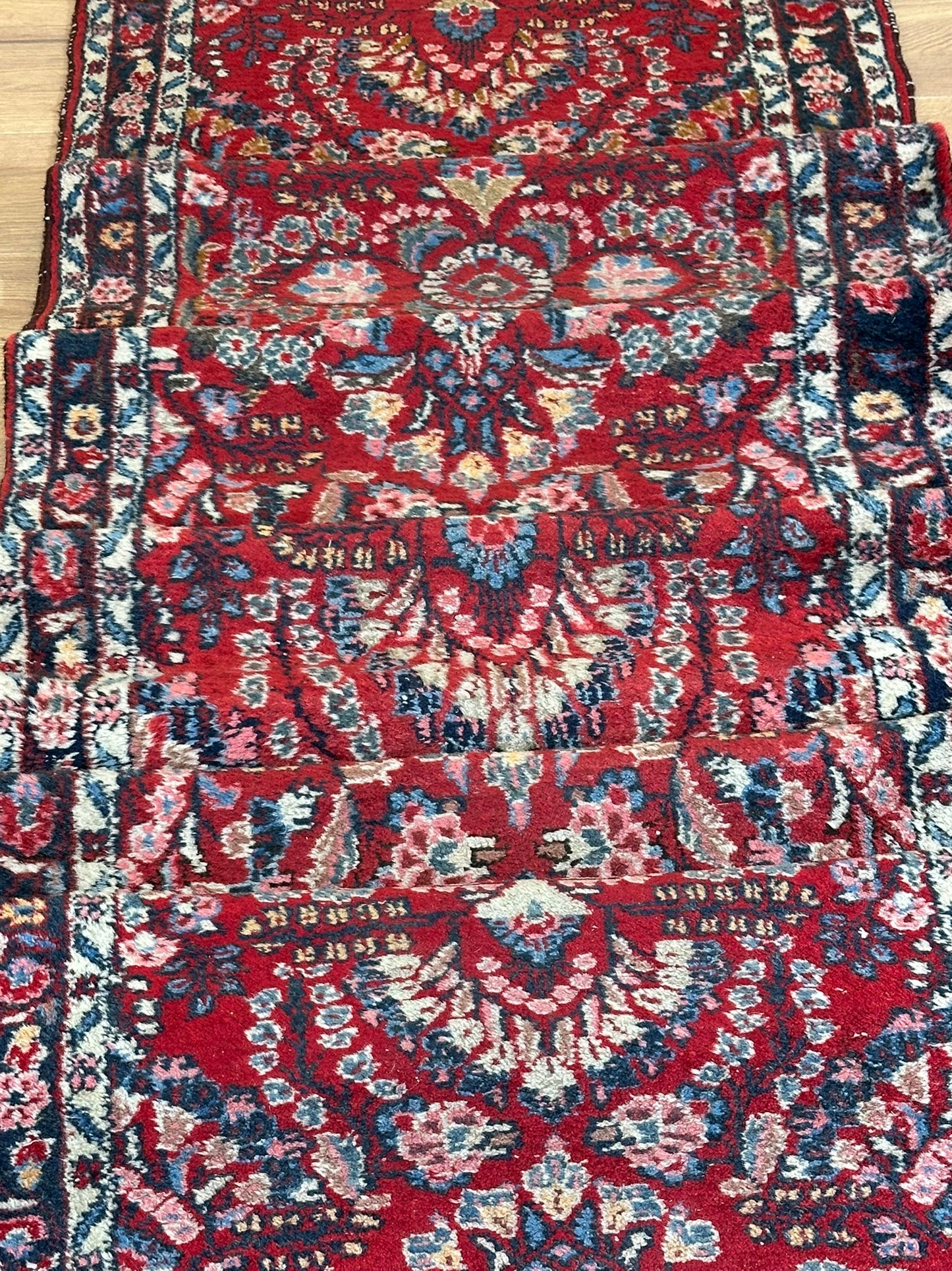 Orientteppich handgeknüpft Sarough Läufer 512x85 cm