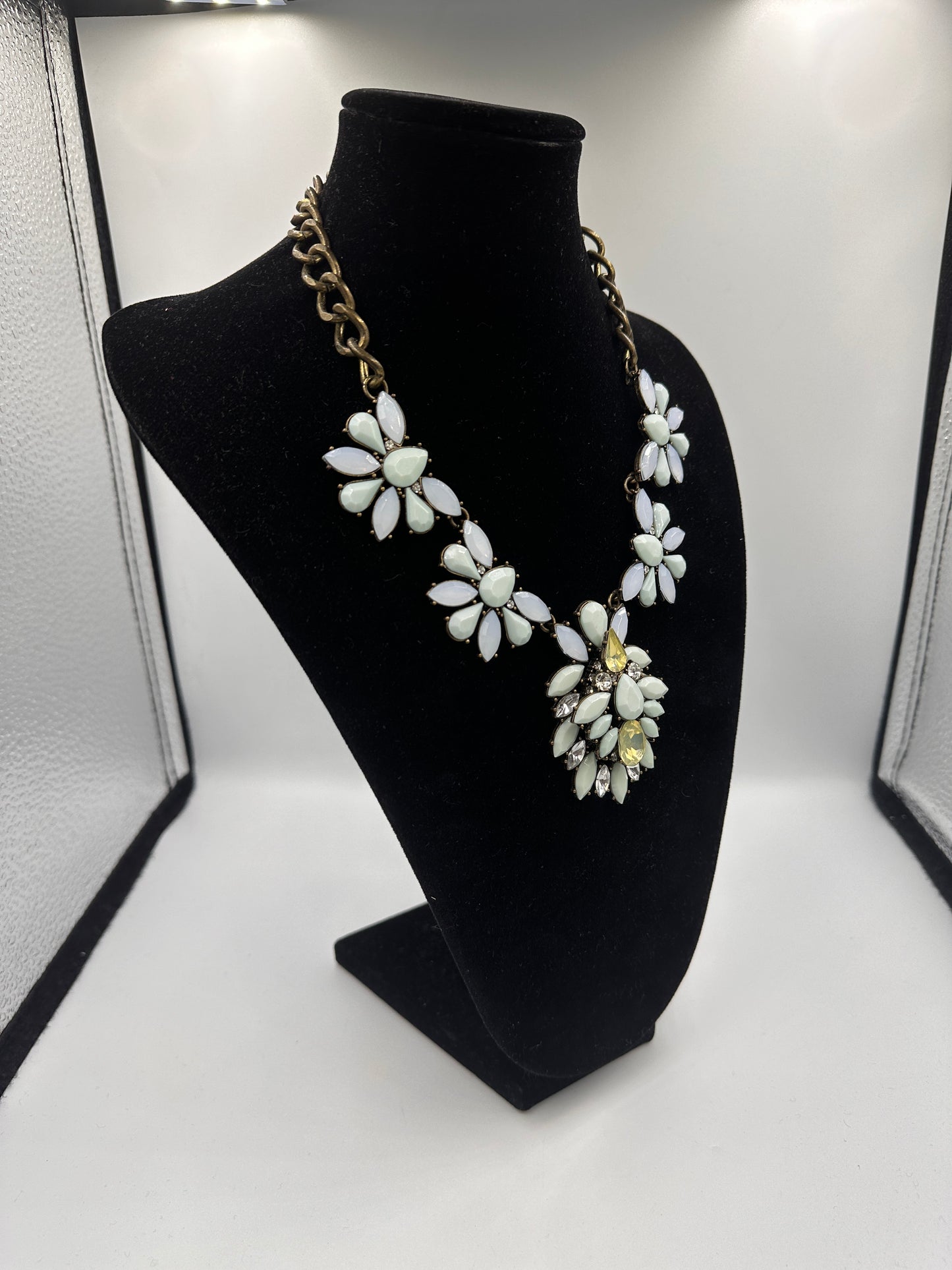 Vintage Collier Blumen Halskette