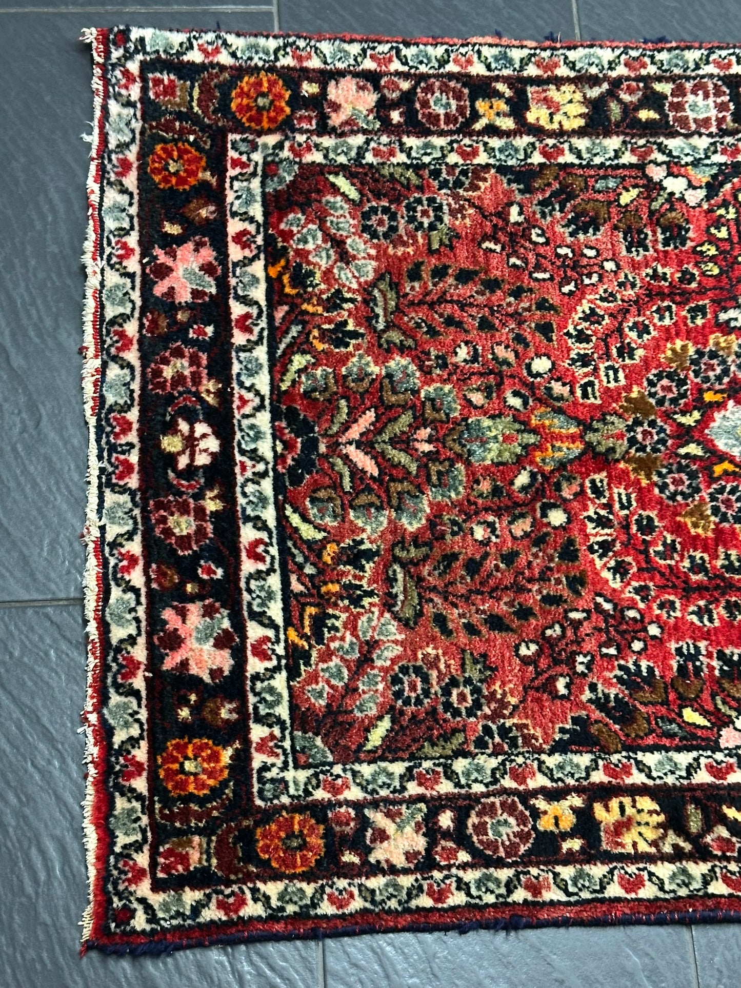 Orientteppich handgeknüpft Sarough Läufer 780x80 cm