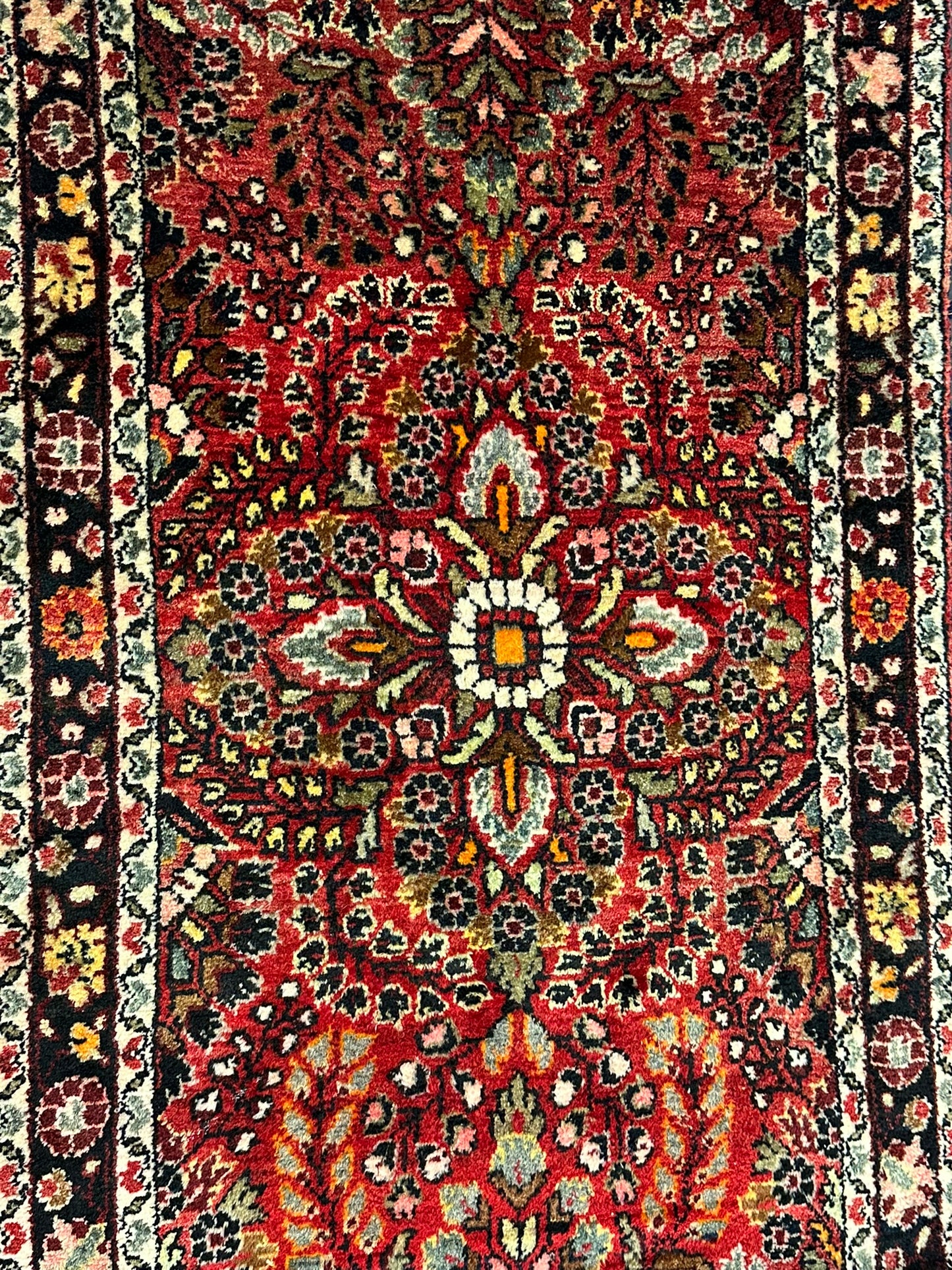 Orientteppich handgeknüpft Sarough Läufer 780x80 cm