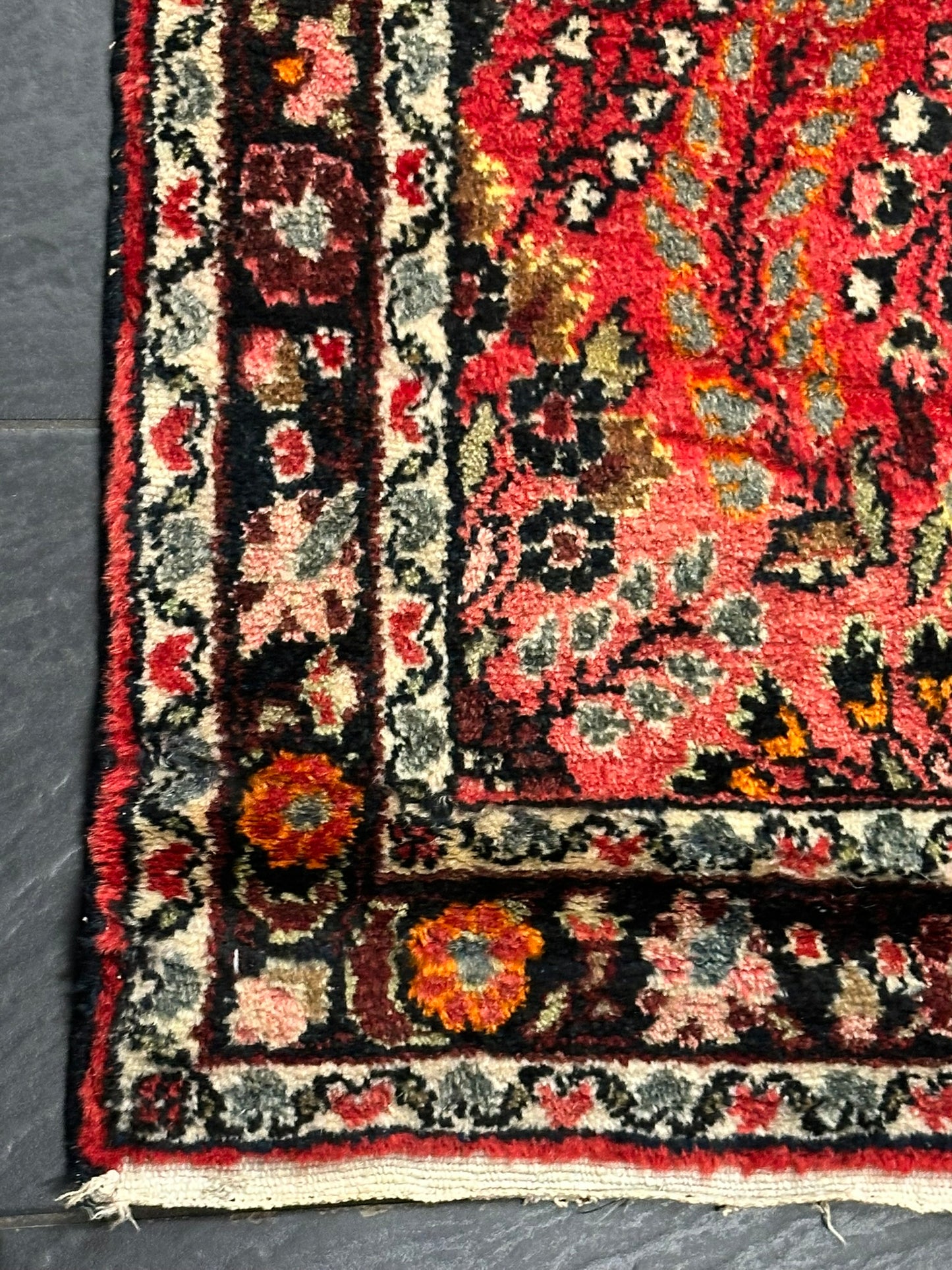 Orientteppich handgeknüpft Sarough Läufer 780x80 cm