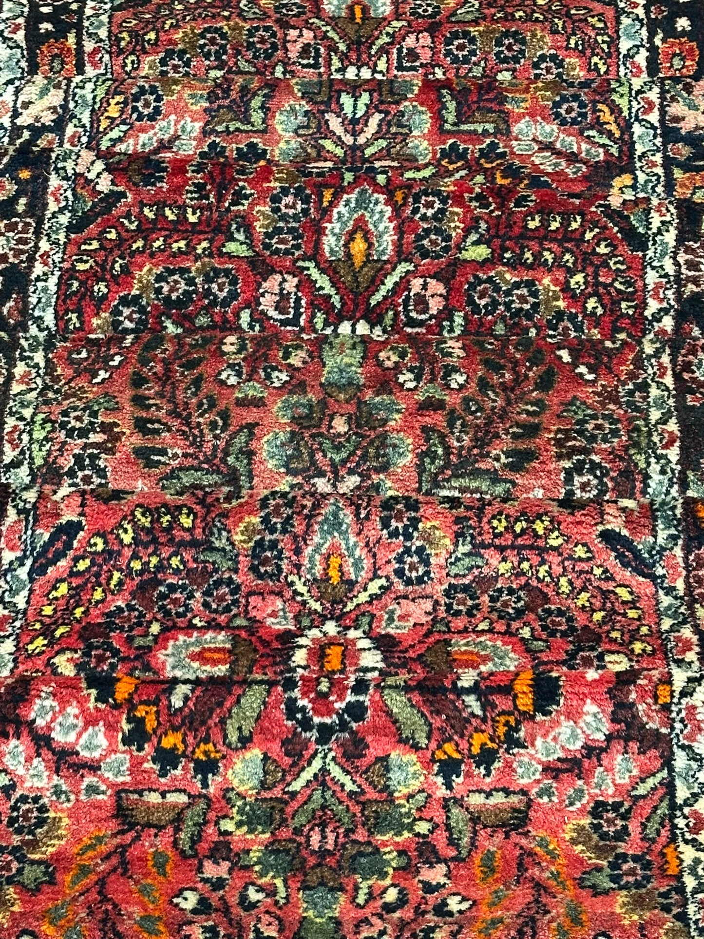 Orientteppich handgeknüpft Sarough Läufer 780x80 cm