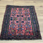 Antik Orientteppich handgeknüpft Lilian Sarough Naturfarben 86x72 cm