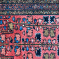 Antik Orientteppich handgeknüpft Lilian Sarough Naturfarben 86x72 cm