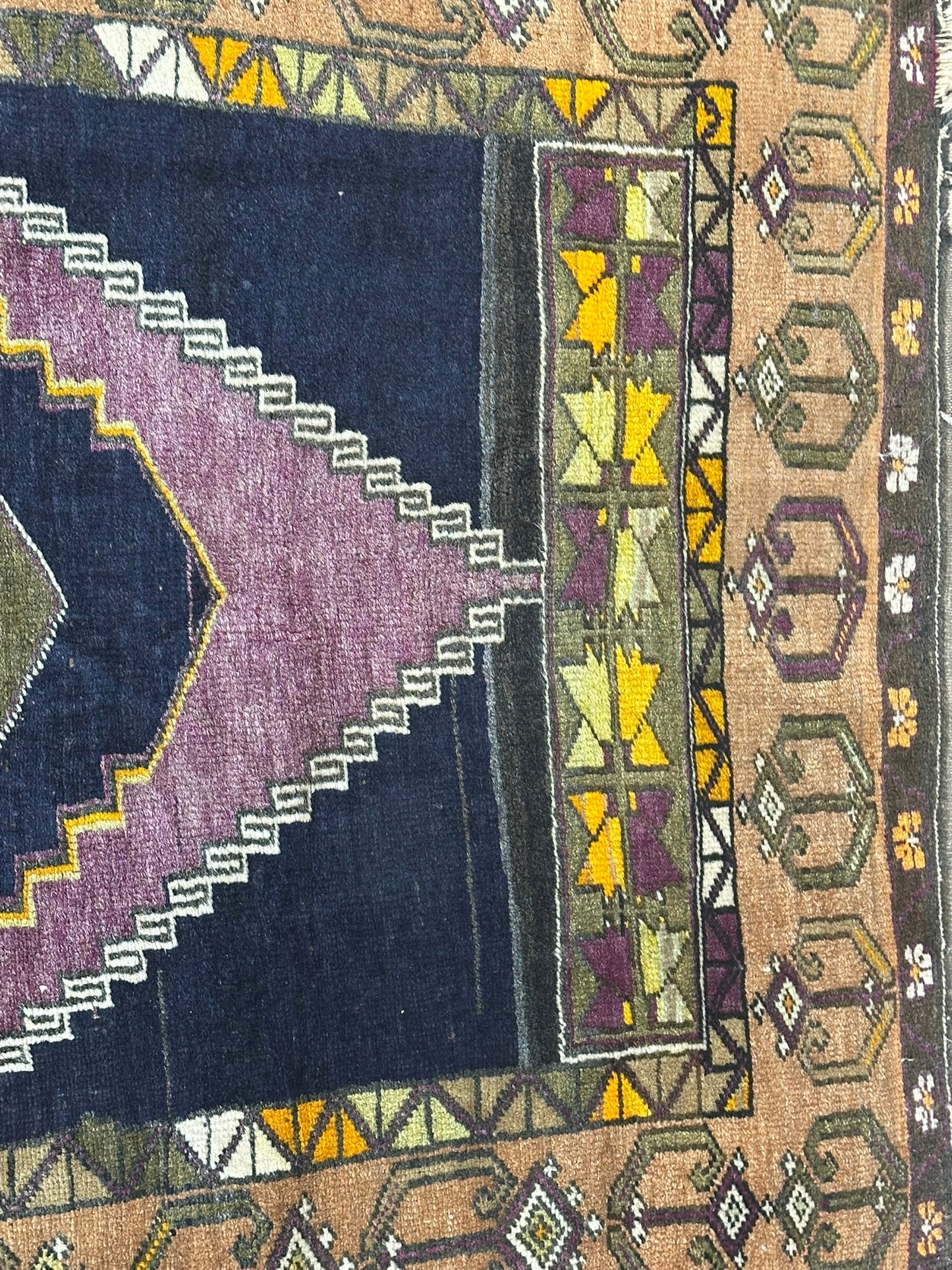 Antik Orientteppich handgeknüpft Kazak Milas Naturfarben 180x114 cm