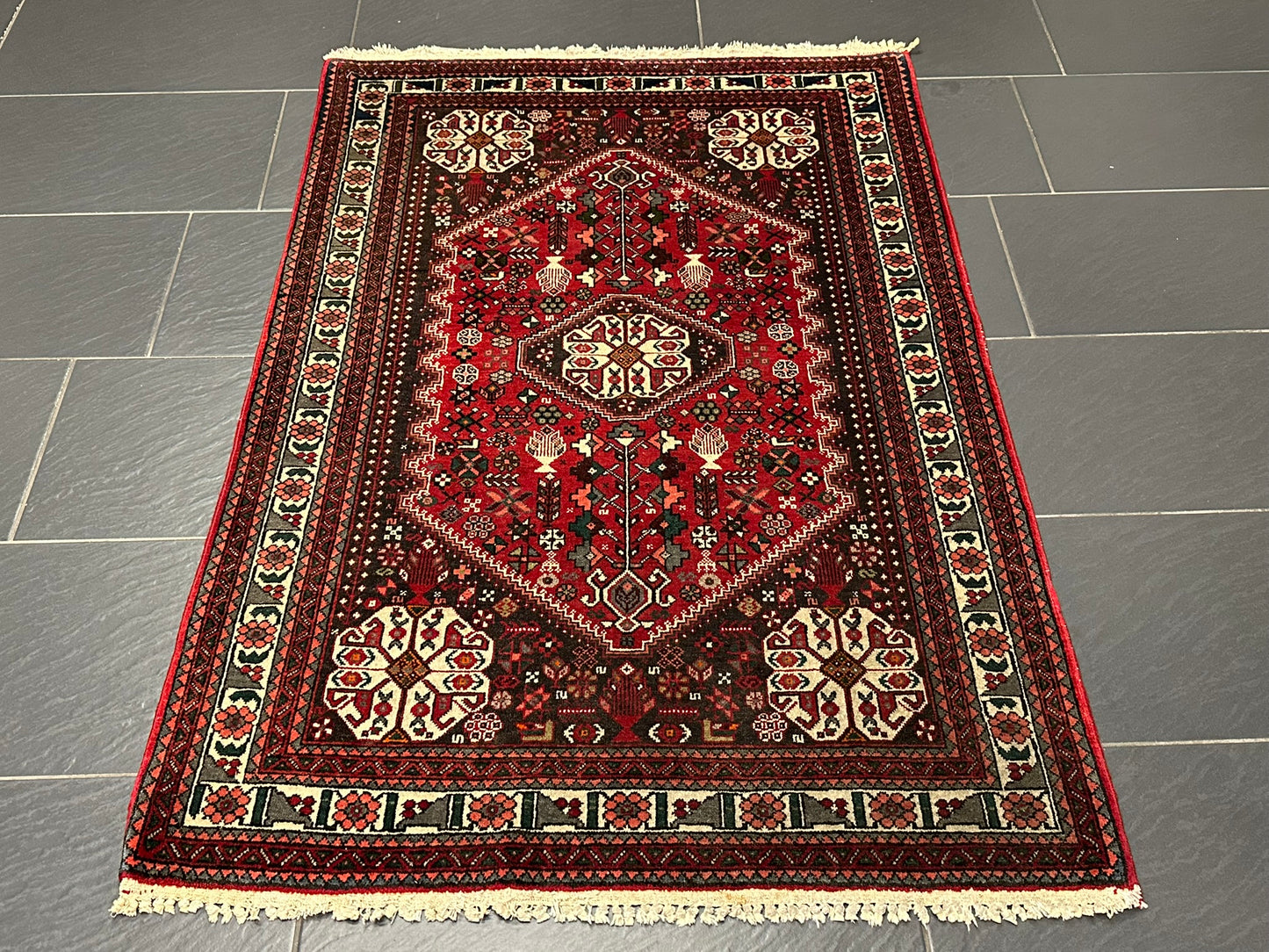 Handgeknüpfter Perser Teppich – Medaillon Design aus Abdeeh