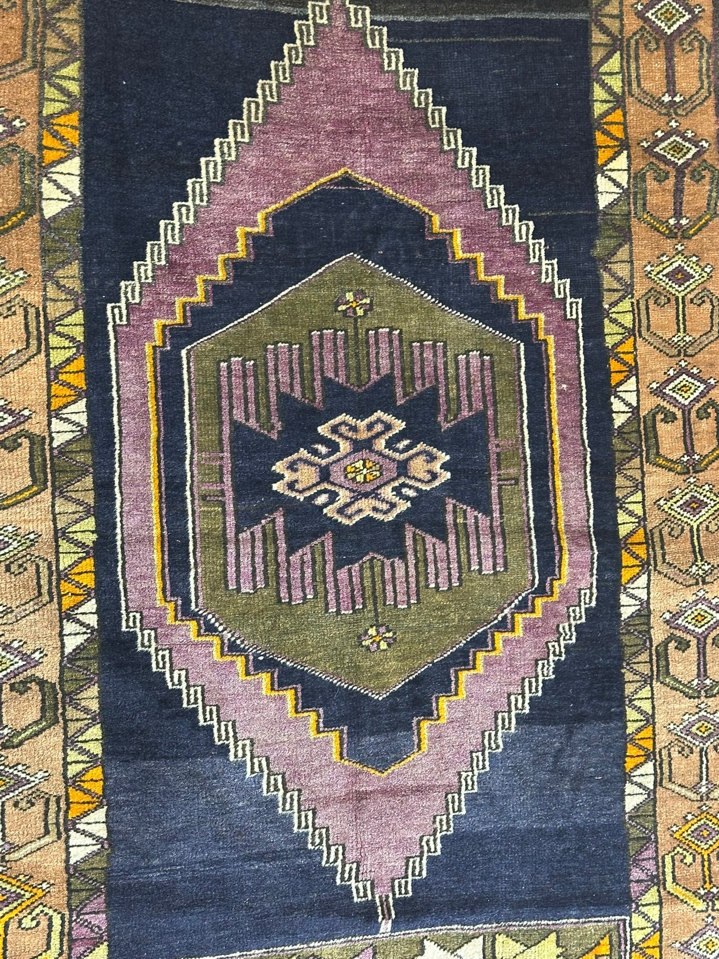 Antik Orientteppich handgeknüpft Kazak Milas Naturfarben 180x114 cm