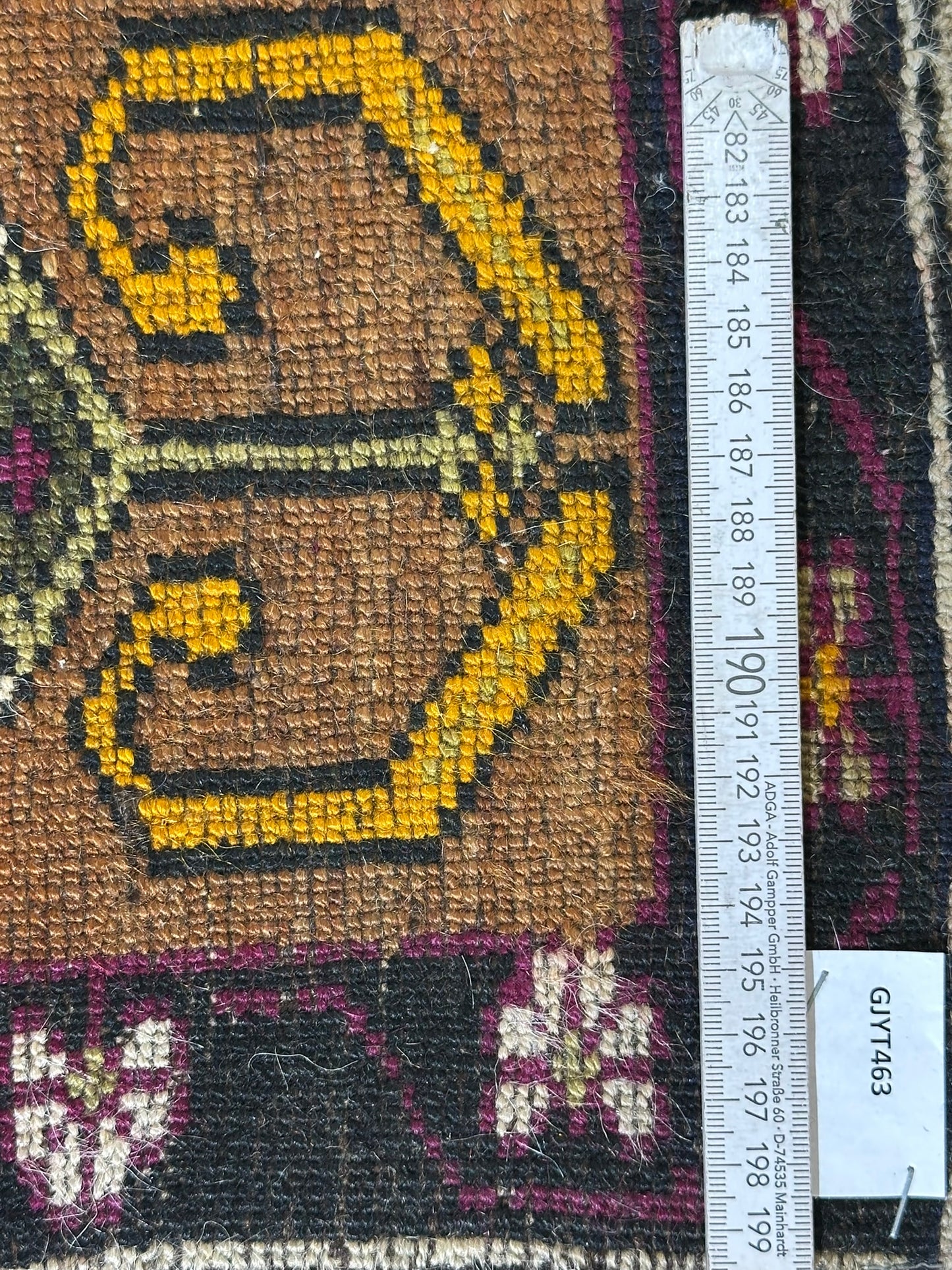 Antik Orientteppich handgeknüpft Kazak Milas Naturfarben 180x114 cm