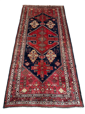 Orientteppich handgeknüpft Malayer Bidjar 310x140 cm