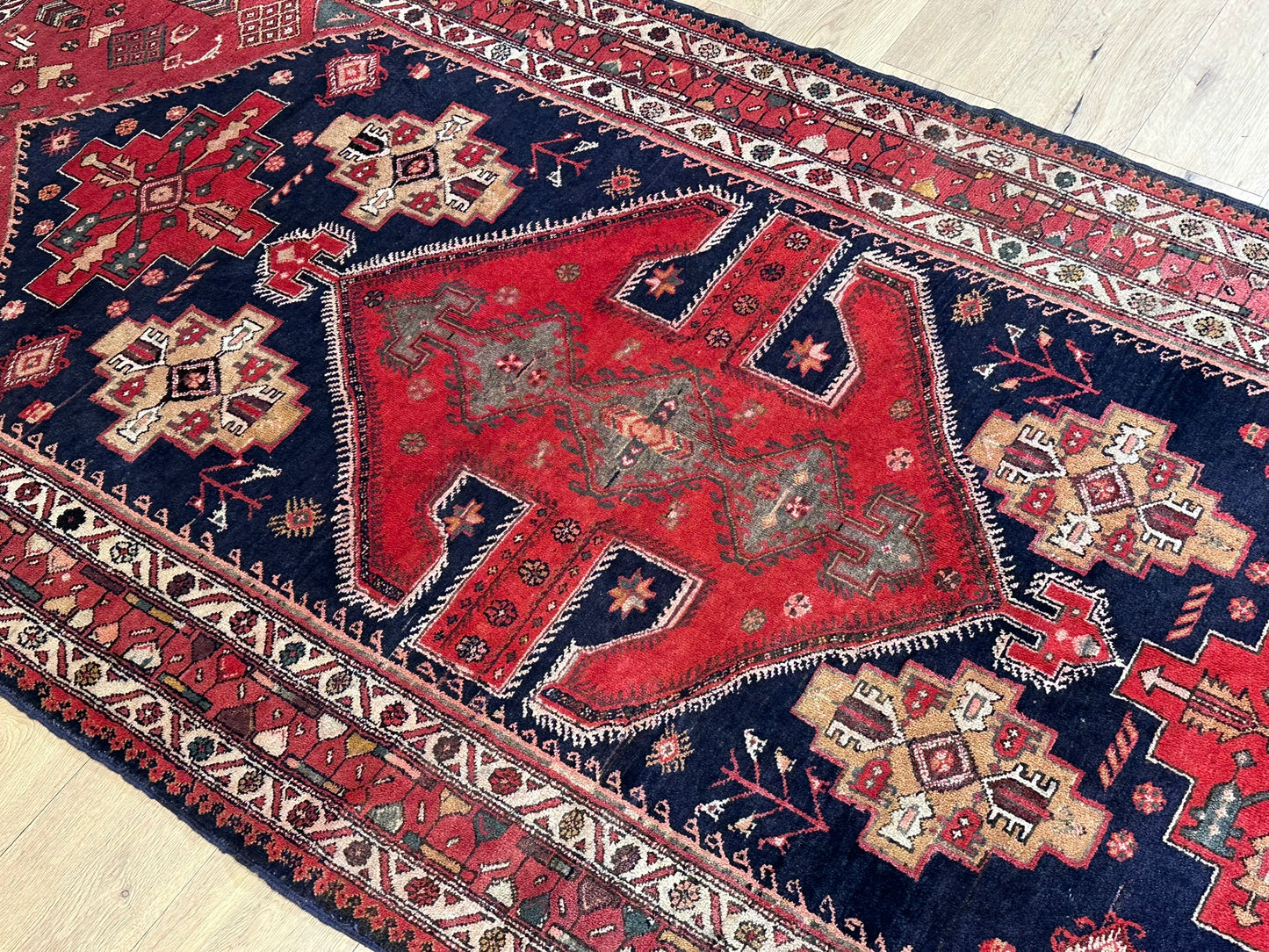 Orientteppich handgeknüpft Malayer Bidjar 310x140 cm
