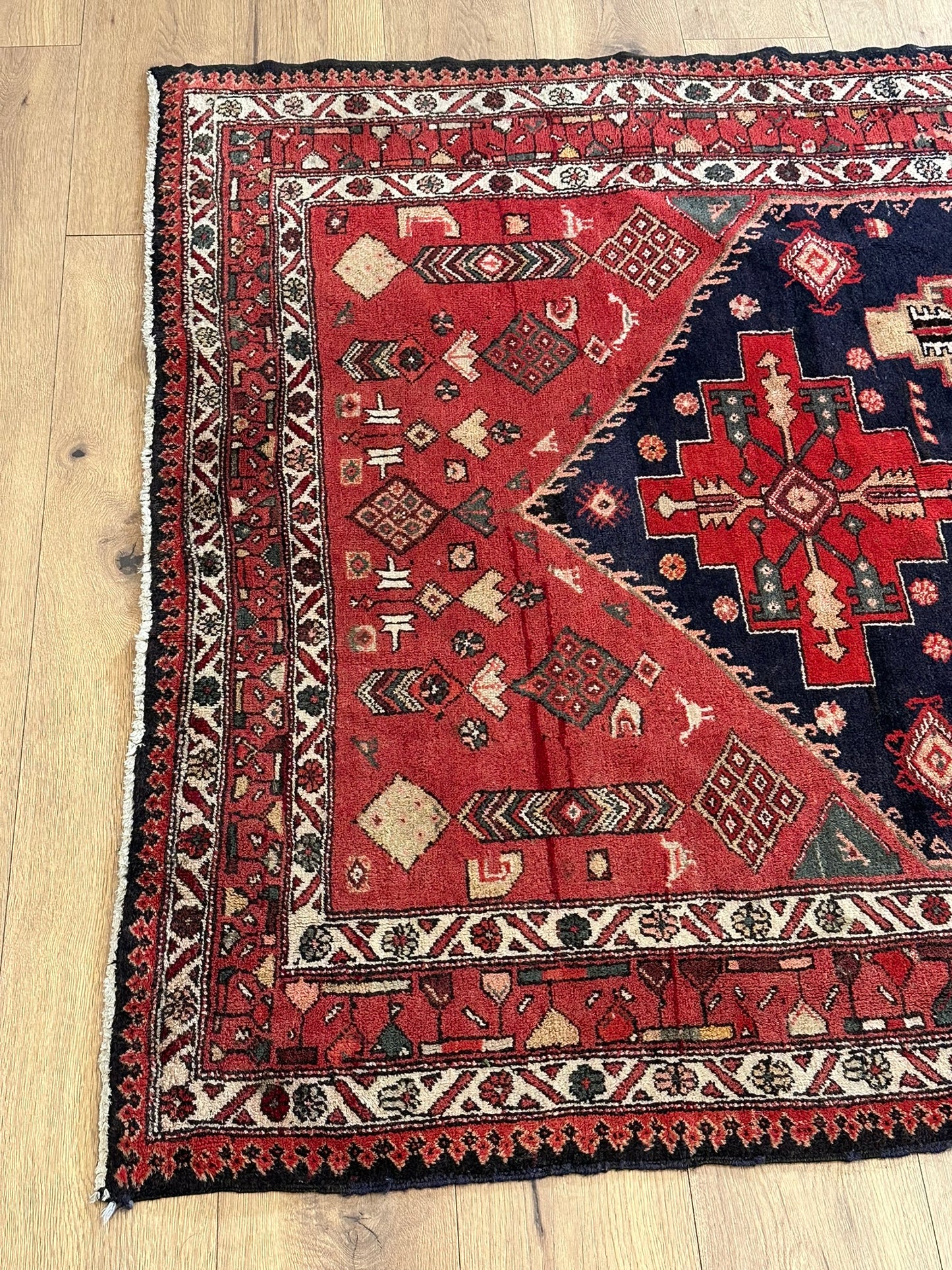 Orientteppich handgeknüpft Malayer Bidjar 310x140 cm