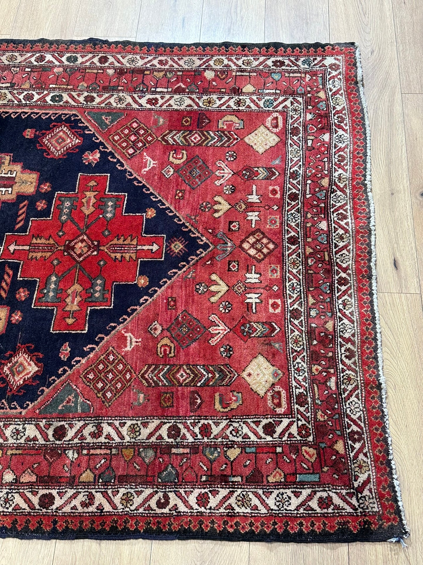 Orientteppich handgeknüpft Malayer Bidjar 310x140 cm