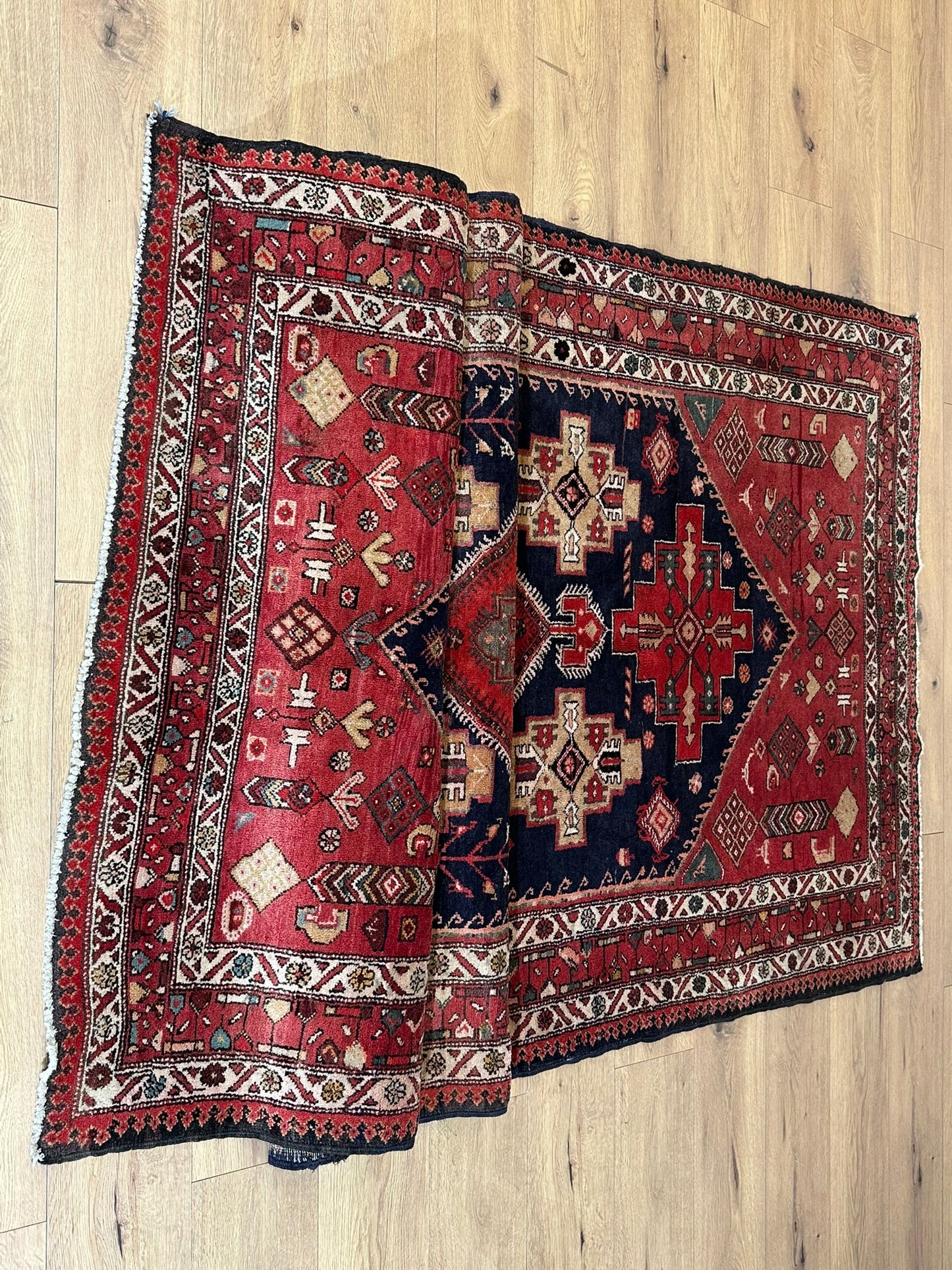 Orientteppich handgeknüpft Malayer Bidjar 310x140 cm