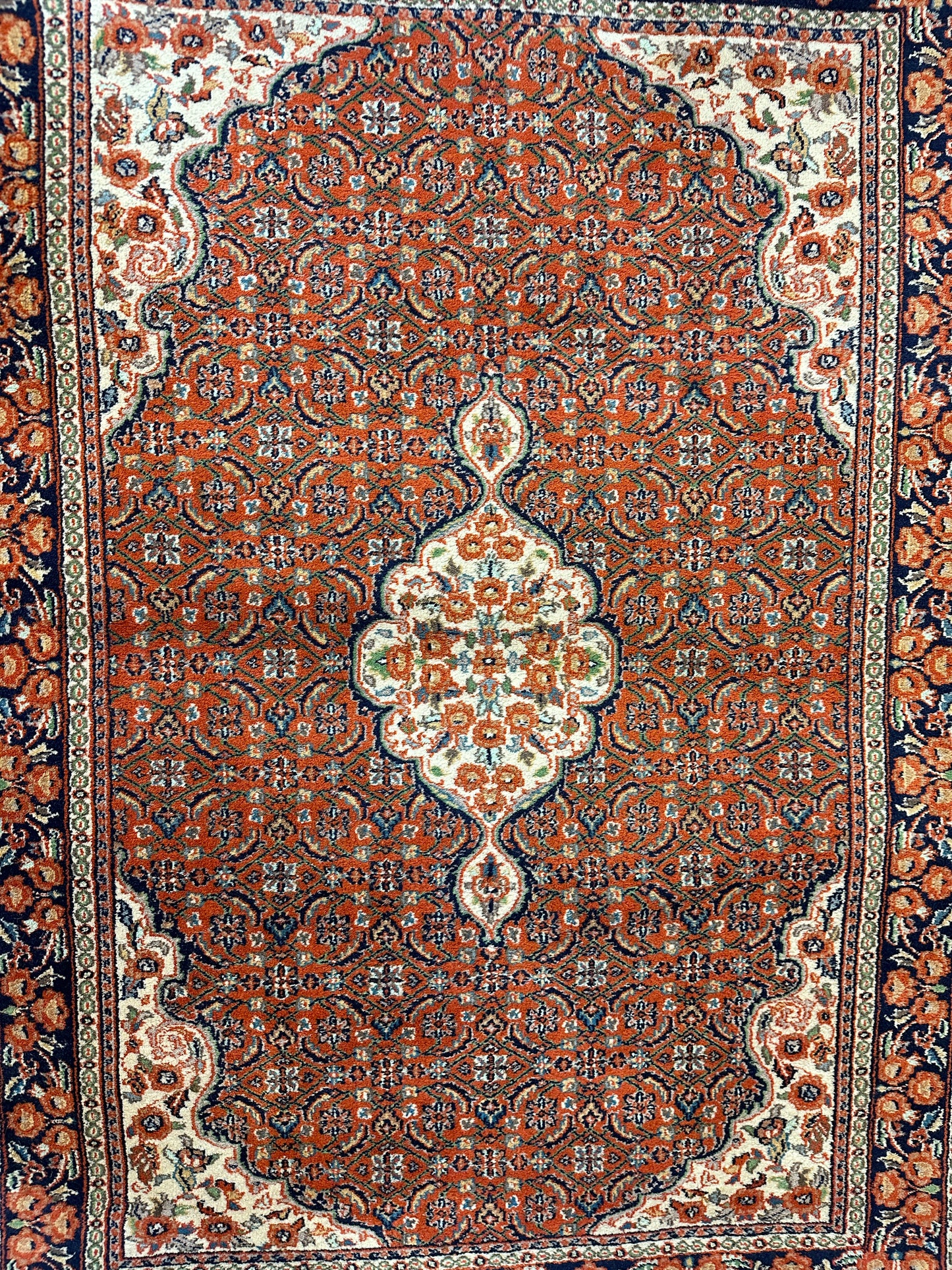 Handgeknüpfter Perser Orientteppich  Feiner Bidjar Medallion  180x130 cm