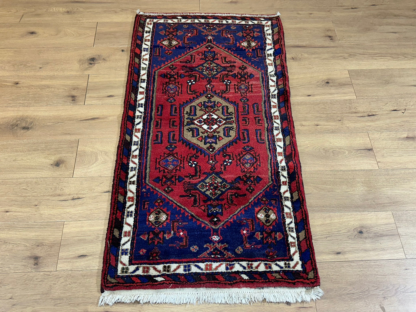 Orientteppich handgeknüpft Hamadan Malayer 150x80 cm