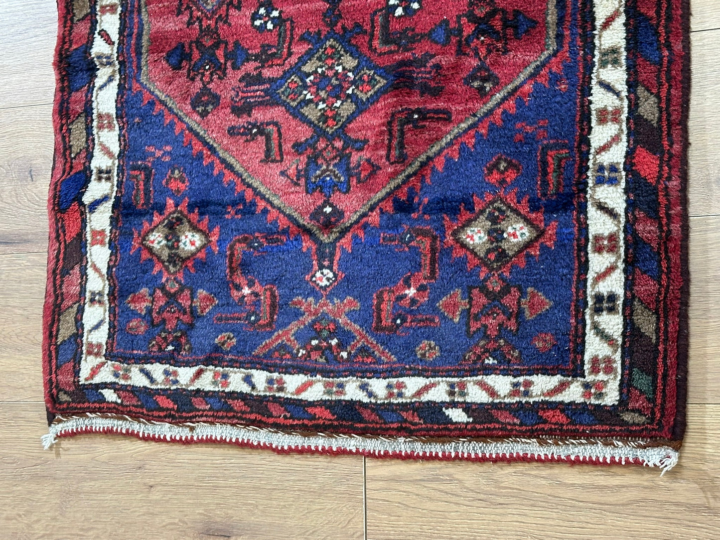 Orientteppich handgeknüpft Hamadan Malayer 150x80 cm
