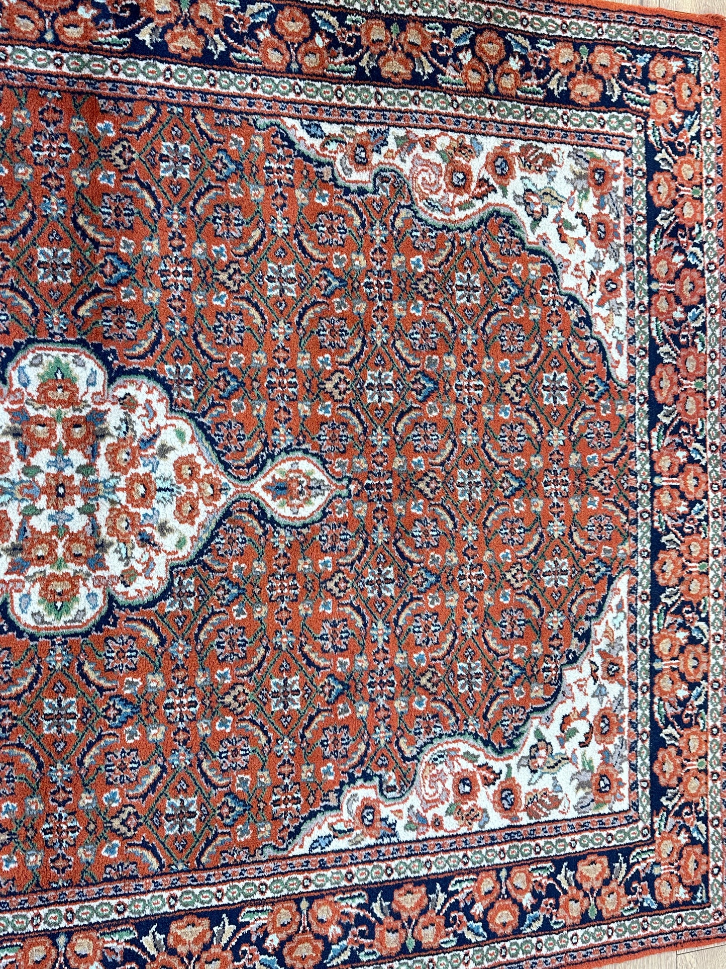 Handgeknüpfter Perser Orientteppich  Feiner Bidjar Medallion  180x130 cm