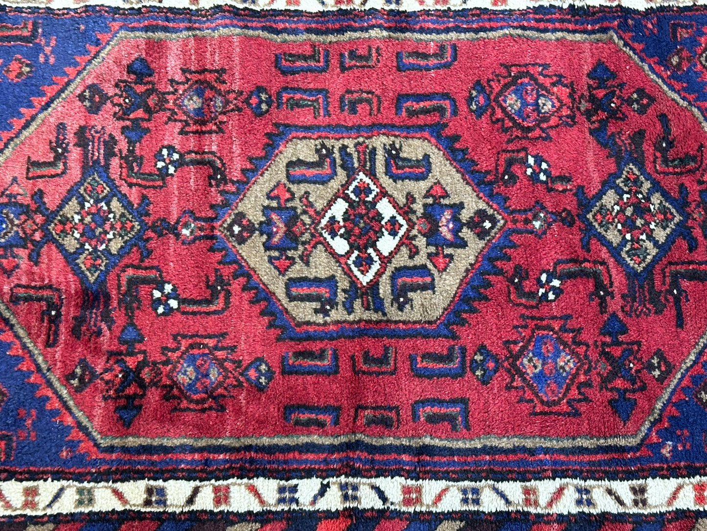 Orientteppich handgeknüpft Hamadan Malayer 150x80 cm