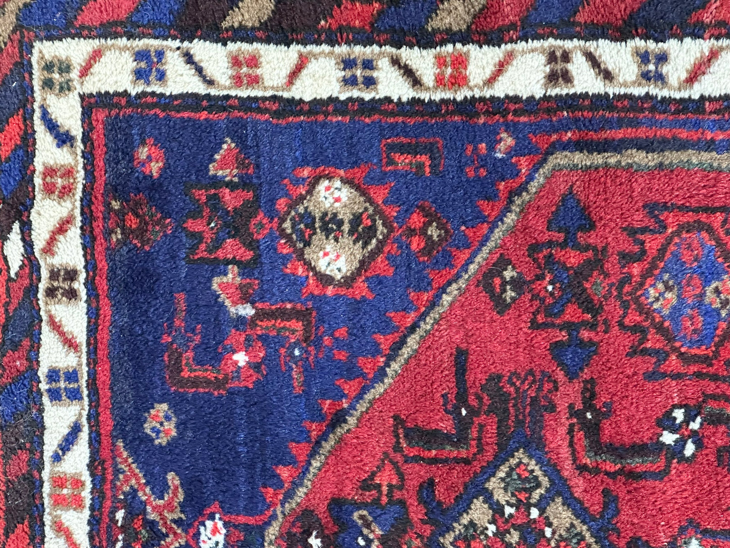 Orientteppich handgeknüpft Hamadan Malayer 150x80 cm