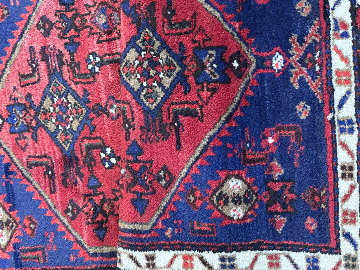 Orientteppich handgeknüpft Hamadan Malayer 150x80 cm