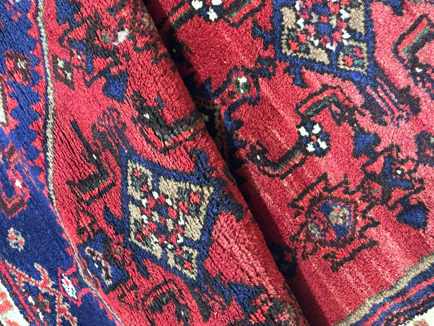 Orientteppich handgeknüpft Hamadan Malayer 150x80 cm