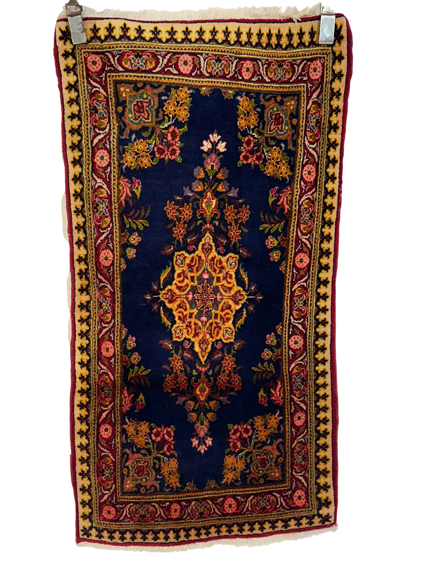 Orientteppich handgeknüpft Sarough Natur Semiantik 118x62 cm