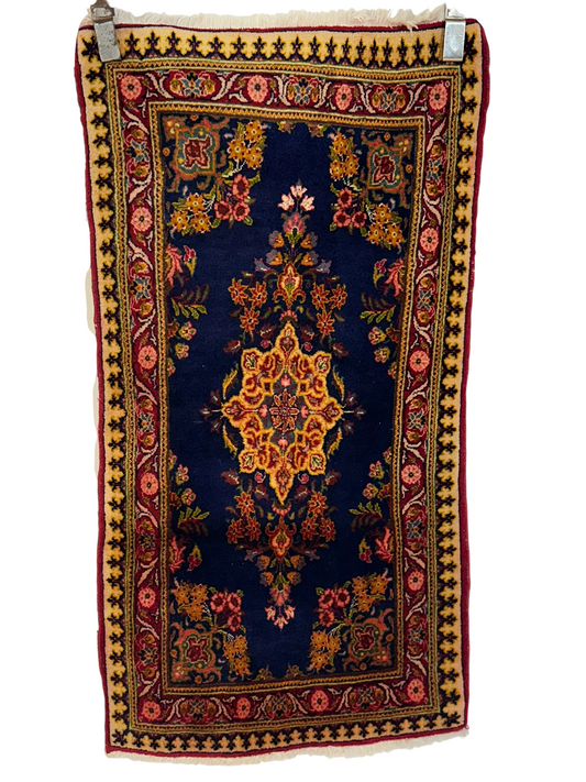 Orientteppich handgeknüpft Sarough Natur Semiantik 118x62 cm