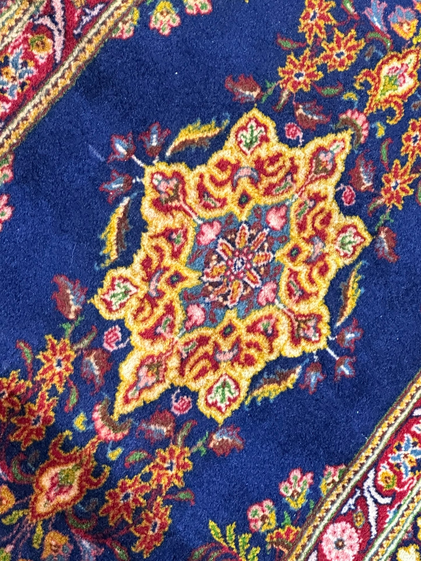 Orientteppich handgeknüpft Sarough Natur Semiantik 118x62 cm