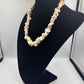 Vintage Muschel Perlenkette mit silberfarbenem Schraubverschluss