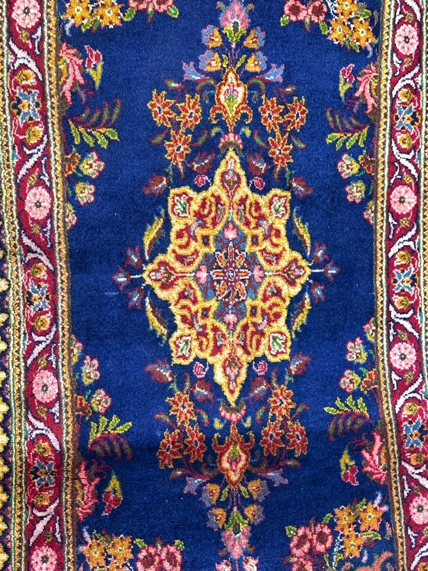 Orientteppich handgeknüpft Sarough Natur Semiantik 118x62 cm
