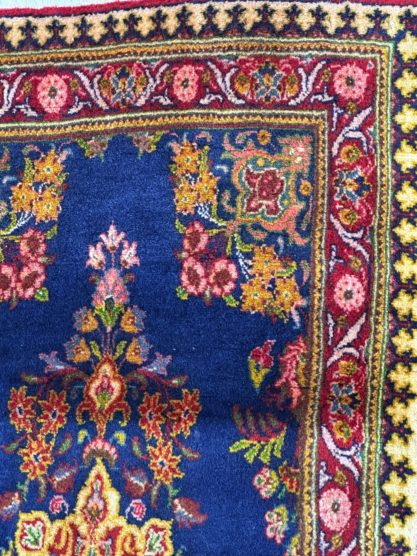 Orientteppich handgeknüpft Sarough Natur Semiantik 118x62 cm