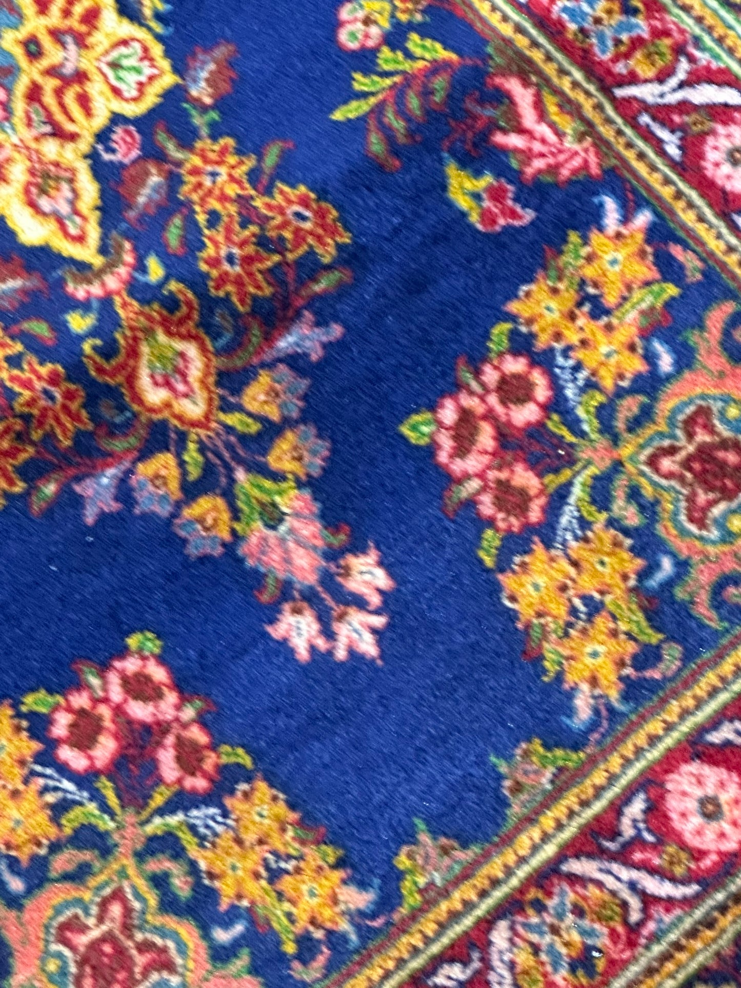 Orientteppich handgeknüpft Sarough Natur Semiantik 118x62 cm