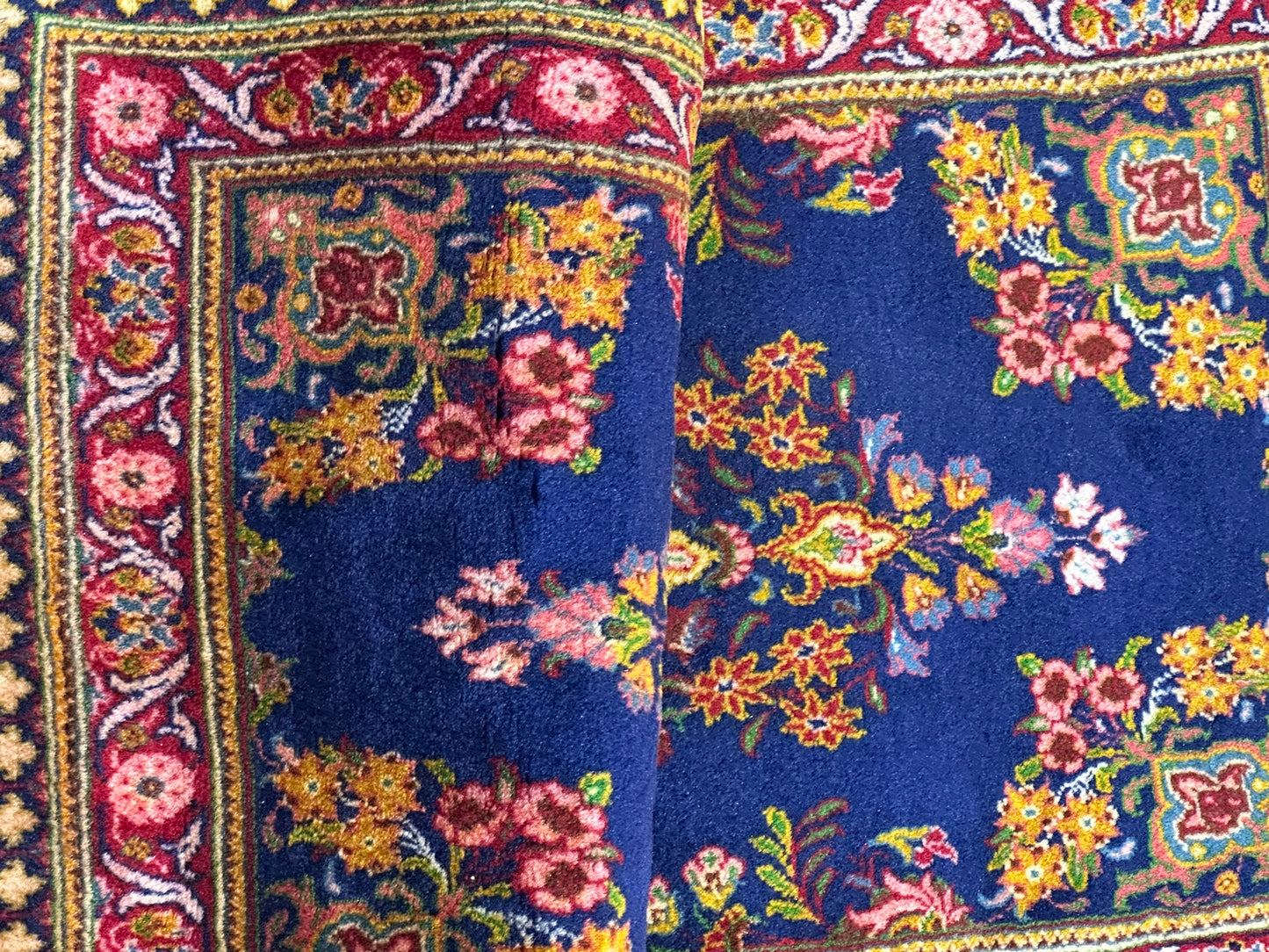 Orientteppich handgeknüpft Sarough Natur Semiantik 118x62 cm