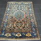 Handgeknüpfter Perser Teppich – Malayer Art Deco Naturfarben maße 185x130cm