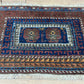 Antik Orientteppich handgeknüpft Belutsch Naturfarben 64x45 cm