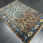 Handgeknüpfter Perser Teppich – Malayer Art Deco Naturfarben maße 185x130cm