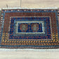 Antik Orientteppich handgeknüpft Belutsch Naturfarben 64x45 cm
