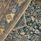 Handgeknüpfter Perser Teppich – Malayer Art Deco Naturfarben maße 185x130cm
