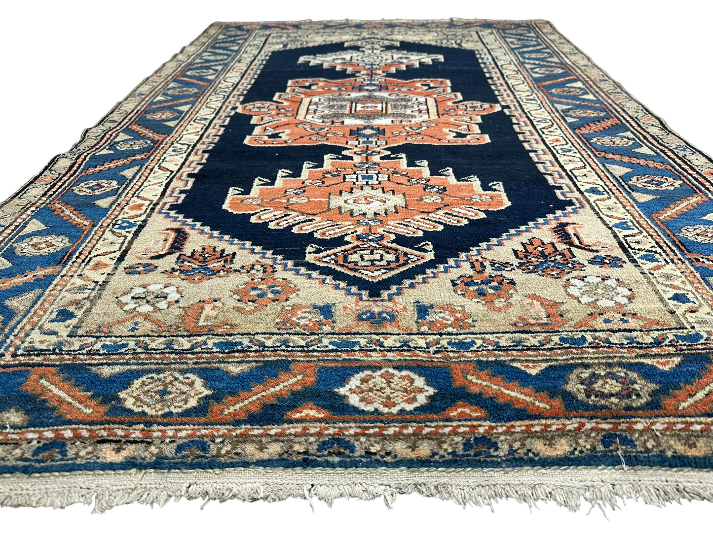 Handgeknüpfter Perser Teppich – Zanjan Art Deco Naturfarben 197x130cm