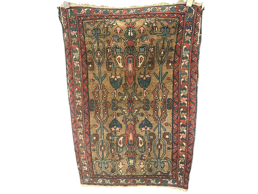 Handgeknüpfter Perser Teppich – Afschar Naturfarben Antik 120x80cm